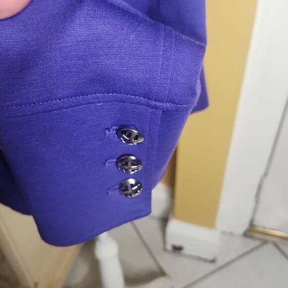 Vintage Linea by Louis dell'olio purple blazer jacket women's size L - Picture 4 of 6